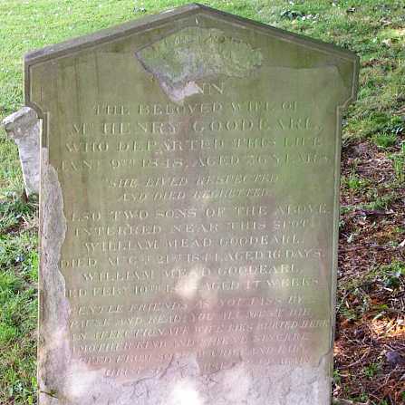 Ann Goodearl's gravestone