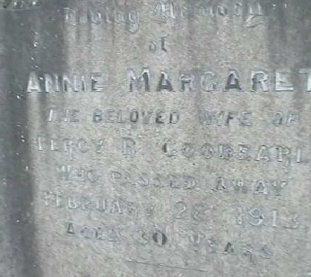 Annie Margaret Goodearl's gravestone