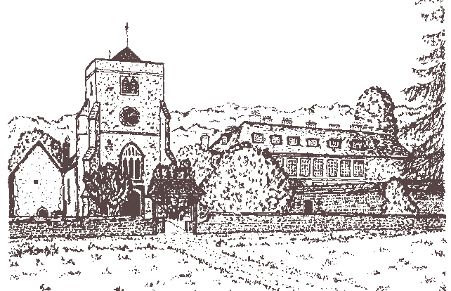 Bradenham Church and Manor by Dennis Claydon
