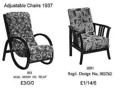 Chairs from 1937 Catalogue